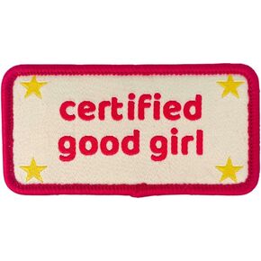 Certified Good Boy Girl Dog Harness Patches | Hoop & Loop Funny Cute Dogs Patch for Removable Vest Collar Tactical Working Moral Training Tracking Service Dog Doggie Pet Embroidery Accessories (Girl)