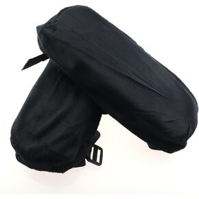 2PCS 9.65x3.14x1.2inch Black Office Chair Elbow Support Cushion Armrest Cushion Seat Armrest Glove Computer Gaming Chair Cushion Suitable for Office Chair Dining Chair Wheelchair Game Chair