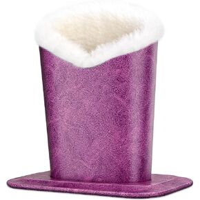 PG6 Plush Lined Eyeglasses Holder Stand Case Protective Glasses Case for Desks
