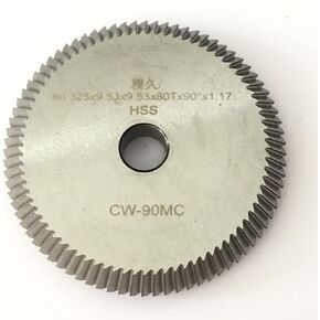 Double Angle Cutter CW-90MC in HSS fit for HPC 1200 Series Machines & Lagard LG1011 & Ilco Universal II Key Machines(one piece)