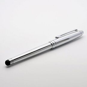 LACHIEVA LUX Rollerball Pen, Nice Writing Instruments and Elegant Stationery for Men and Women (Shiny Chrome Color)