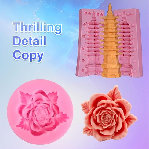 Silicone Mold Making Kit,84OZ Super Elastic Liquid Silicone for Mold Maker, Fast Cure Translucent Silicone Rubber for Casting Resins Mold,Silicone Mold,Candle Mold,Soap Mold,Food Mold in Saudi Arabia
