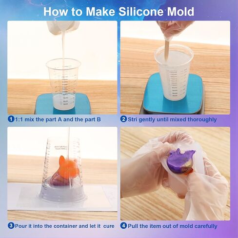 Silicone Mold Making Kit,84OZ Super Elastic Liquid Silicone for Mold Maker, Fast Cure Translucent Silicone Rubber for Casting Resins Mold,Silicone Mold,Candle Mold,Soap Mold,Food Mold in Saudi Arabia