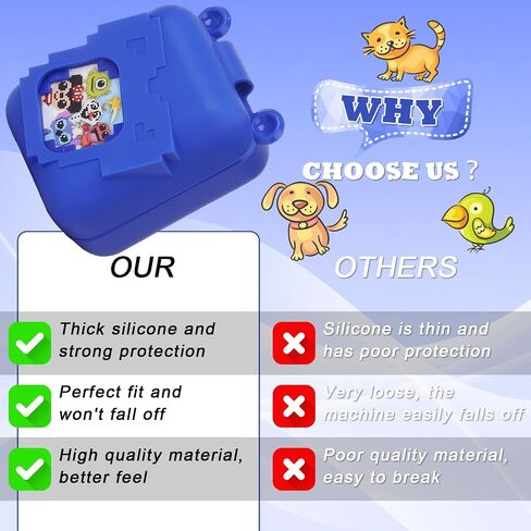 MGZNMTY Silicone Case for Bitzee Disney Interactive Toy Digital Pet and Case, Protective Skin Cover for New Bitsy Electronic Virtual Pet (Dsn Blue) in Saudi Arabia