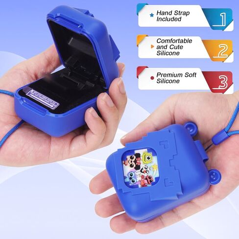 MGZNMTY Silicone Case for Bitzee Disney Interactive Toy Digital Pet and Case, Protective Skin Cover for New Bitsy Electronic Virtual Pet (Dsn Blue) in Saudi Arabia