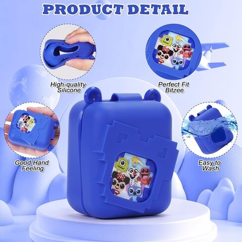 MGZNMTY Silicone Case for Bitzee Disney Interactive Toy Digital Pet and Case, Protective Skin Cover for New Bitsy Electronic Virtual Pet (Dsn Blue) in Saudi Arabia