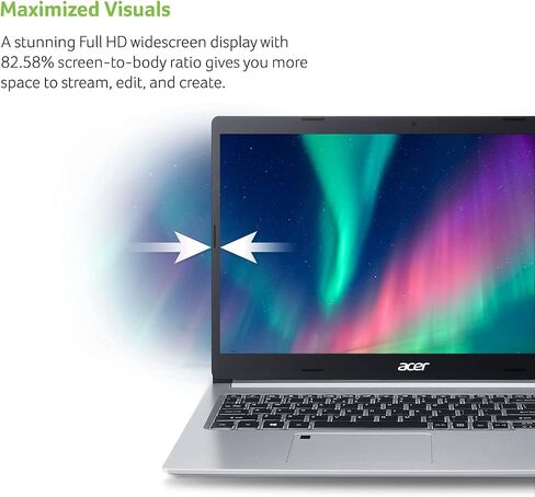 Acer Aspire 5 A515-45-R8K1 Slim Laptop | 15.6" Full HD IPS | AMD Ryzen 7 5700U Octa-Core Mobile Processor | AMD Radeon Graphics | 8GB DDR4 | 512GB NVMe SSD | WiFi 6 | Backlit KB | Windows 11 Home in Saudi Arabia