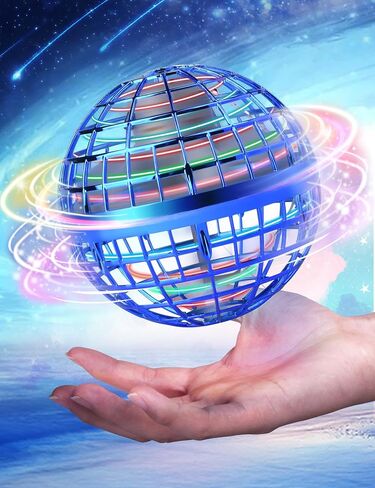 Galaxy Ball 2024, Hand-Controlled Flying Orb Ball Toy for Kids, Boomerang Ball Fly Fidget Spinner, Cosmic Globe 360°Rotating Spinning Hover Ball Indoor Outdoor Flying Spinner Mini (Blue) in Saudi Arabia