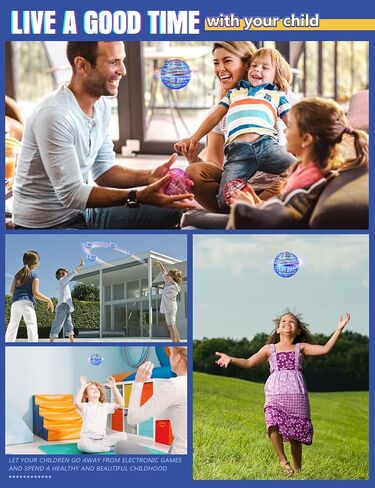 Galaxy Ball 2024, Hand-Controlled Flying Orb Ball Toy for Kids, Boomerang Ball Fly Fidget Spinner, Cosmic Globe 360°Rotating Spinning Hover Ball Indoor Outdoor Flying Spinner Mini (Blue) in Saudi Arabia