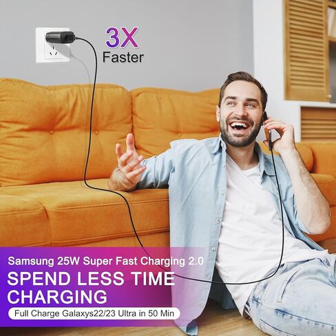 Samsung Super Fast Charger,Type C 25W USB C Wall Charger Fast Charging in Kuwait