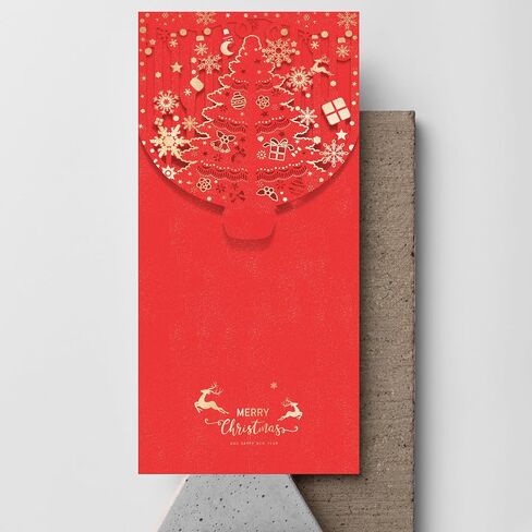 Christmas Money Cards, 10 Pack cash envelopes, Christmas Money Holders for Cash, Checks, or Gift Cards, For Christmas Day/Birthday/Holiday/Party/Spring Festival etc（Red Color7 × 3.4 inch） in Kuwait