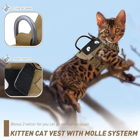 cat Vest Harness Walking Escape Proof Easy Control Handle for Small Large Kitten Puppy Vest Adjustable Comfort no Pull Outdoor All Weather air mesh Harness XXS xs in Saudi Arabia