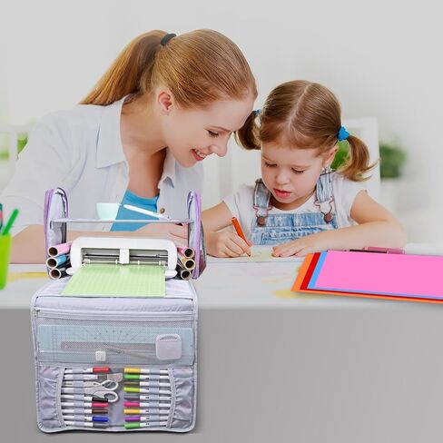 3 In 1 Carrying Case for Cricut Joy Xtra,Dust Cover for Cricut Cutting Machine,Cricut Joy Xtra Accessories Tote Bag,Fully Open Designed Storage bag,Compatible with Cricut Joy Xtra Tools and Supply in Saudi Arabia