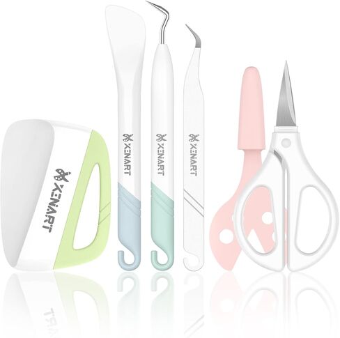 Xinart Vinyl Weeding Tools Set for Vinyl Weeder/Scraper/Spatula/Tweezers/Scissors Basic Weed Removal Tool Kit in Saudi Arabia