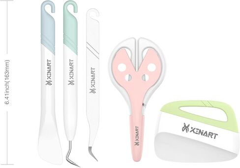 Xinart Vinyl Weeding Tools Set for Vinyl Weeder/Scraper/Spatula/Tweezers/Scissors Basic Weed Removal Tool Kit in Saudi Arabia