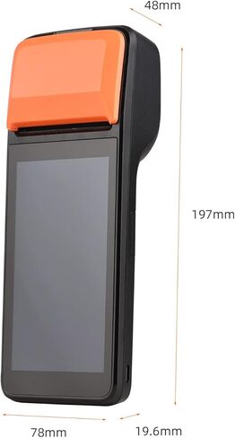 طابعة إيصالات 3G POS المحمولة Android 8.1 1D/2D ماسح الباركود PDA الطرفي يدعم اتصال 3G WiFi BT مع شاشة لمس 5.0 بوصة عرض 58 مم طباعة الملصقات الحرارية للسوبر ماركت in Kuwait