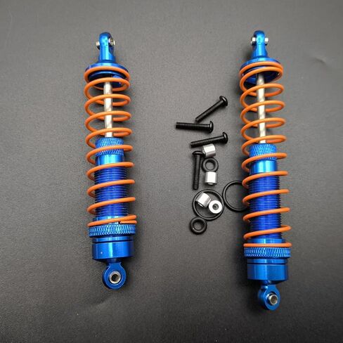 4Pcs Full Metal Big Bore Shocks For Arrma 3s Blx 4WD Mega Shocks Absorber Damper Upgrade Parts Arrma Big Rock Arrma Typhon Arrma Senton Arrma Granite Parts Blue in Saudi Arabia