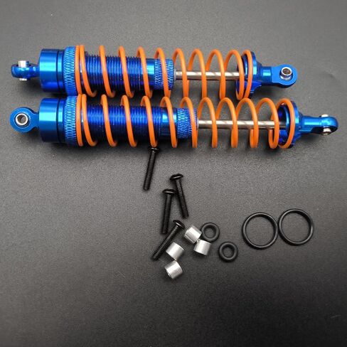 4Pcs Full Metal Big Bore Shocks For Arrma 3s Blx 4WD Mega Shocks Absorber Damper Upgrade Parts Arrma Big Rock Arrma Typhon Arrma Senton Arrma Granite Parts Blue in Saudi Arabia