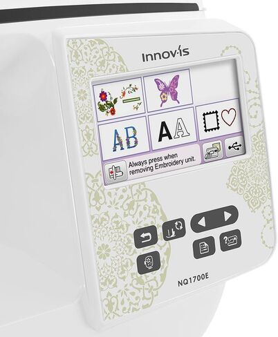 Brother NQ1700E Embroidery Machine, 6" x 10" Field Size, Cuts Jump Stitches, Wireless, Includes BES Lettering Software + Brother Magnetic SAMF180 Hoop + Mr. Vac & Mrs. Sew - Embroidery Magic Video in Saudi Arabia