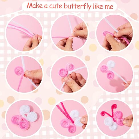 1200 قطعة من 300 قطعة من منظفات أنابيب عيد الميلاد، بما في ذلك سيقان الشنيل اللامعة، ذاتي اللصق، عيون جوجلي، فنون إبداعية، سيقان شانيل لتزيين عيد الميلاد، أعمال فنية يدوية (ملونة) in Kuwait