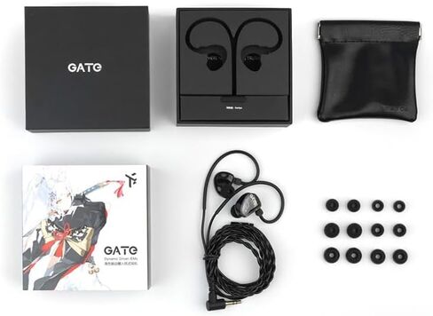 سماعة رأس Fanmusic TRUTHEAR GATE فعالة من حيث التكلفة للسائق الديناميكي داخل الأذن مع كابل 0.78 2Pin (أسود، بدون ميكروفون) in Kuwait