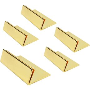 TWINKLING Table Card Holders Gold Table Number Holders Gold Card Stand Place Card Holders Table Number Stands Card Display Stand for Table Price Tags Food Signs Weddings Restaurants (Gold 5)