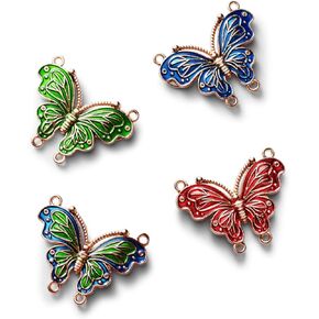 4pcs Needle Minder for Sewing,Magnetic Needle Keeper for Cross Stitch,Cute Butterfly Cartoon Pin,Needle Holder for Embroidery,Needlework Storage Accessory, Needle Holder Gift for Cross Stitch Lover