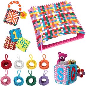 Youxiupinpai 8 Colors,Weaving Loom Set Toys, Knitting kit DIY Creative Crafts,Have Surprise Gift for Everyone