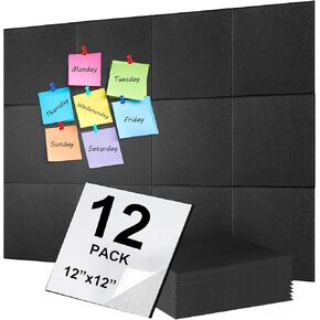 Bulletin Board for Walls, Cork Boards for Walls, Cork Board for Office, Pin Boards for Walls, Cork Board Tiles, Felt Wall Tiles, Applies to Office Decor and Room Decor 48 x 36 - Light Gray