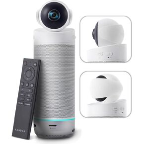 KanDao Meeting S 180-degree Video Conferencing Camera, Microphone & Speaker Video and Audio All-in-one Meeting Camera, AI Smart Framing & Tracking, Hybrid Meeting Room Zooming Conference System