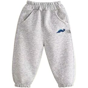 Vagefun Boys Pants - Kids Fleece Joggers Sweatpants Youth Elastic Waist Casual Active Pants with Pockets 3-12Y