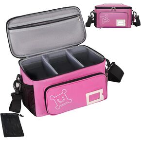 Portable Carrying Case Compatible with Tonies Audio Player Starter Set, Tonies Figures Characters, Headphones and Charger, Storage Carrier Bag with Shoulder Strap and Handle Bar for Toniebox
