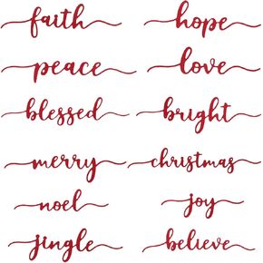 12 قطعة من كلمات عيد الميلاد مقطوعة لصنع البطاقات وكلمات العطلات قوالب القطع المعدنية لصنع الحرف اليدوية in Kuwait