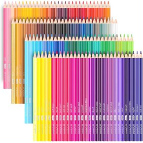 Huhuhero Colored Pencils, Soft Core Color Pencil for Adult Coloring Book, 120 Pack Vibrant Colors for Drawing Shading, Easter Basket Stuffers Gifts for Teens Kids Girls Adult