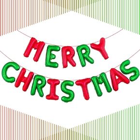 Merry Christmas Balloons Banner Merry Christmas Letter Balloons Sign Xmas Balloons for Christmas Party Decorations
