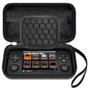 GWCASE Case Compatible with RG35XX H Retro Game Console, Handheld Emulator Gaming Player Storage Organizer for Anbernic for rg35xx h/ for RG28XX Retroid Pocket Consoles, TF Card& Cable (Box Only)