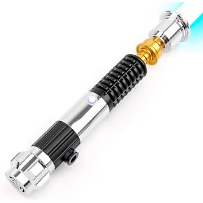Motion Control Dueling Lightsaber, Smooth Swing Light Saber, 16 Sets Sound Effects with 12 RGB Colors, Metal Handle Lightsabers for Adults, Kids Cosplay Gifts