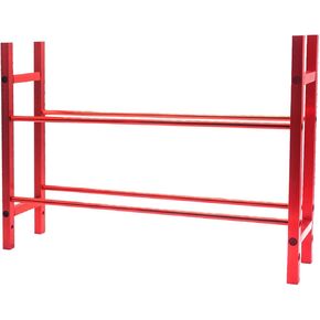 Share Goo RC Car Metal Tire Rack Wheel Tyre Storage Shelf Compatible with Traxxas TRX-4 Axial SCX10 D90 RC Crawler Car 1.9inch 2.2inch Wheel Rim (Red)