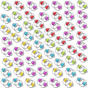 Skylety 10 Pcs Fidget Bike Chain Gift for Christmas Key Ring Fidget Flippy Chain Toys for ADHD Stress Relief Finger Toys Fidget Flippy Key Chains for Adults and Teens