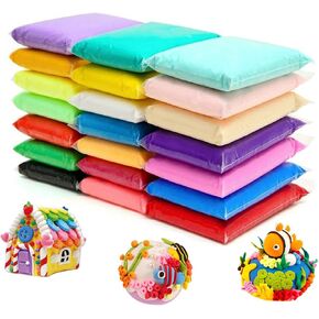 36 Colors Air Dry Clay Ultra Light and Air Dry Clay for Children Non-Toxic and Eco-Friendly Modeling Magical Clay with Tools