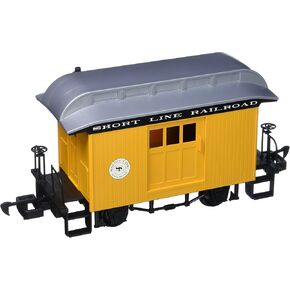 Bachmann Industries Li'L Big Haulers Baggage G-Scale Short Line Railroad with Yellow/Silver Roof, Large