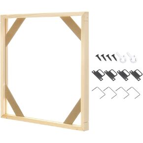 PATIKIL 18x24 inch Canvas Stretcher Bars, DIY Removable Wooden Splicing Canvas Frames Kit for Oil Paintings Poster Picture Photo, Arts Accessory, Paint by Numbers
