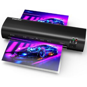 Laminator, 9 Inch Compact Letter Size Laminator Machine for Small Desktop, Never Jam Thermal Laminating Machine A4/A5/A6 Personal Hot & Cold Laminator for Home School Teachers Office, Black