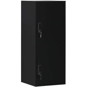 9 Doors Metal Storage Cabinet with Card Slot, Organizer,Shoes and Bags Steel Locker for Office, Home, Bank, School, Gym (Gray)