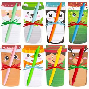 ceiba tree Christmas Coffee Cup Notepads with Pen Christmas Memo Pad Shopping List To-Do Notes for Teachers Nurses Coworkers