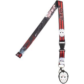 Friday The 13th Lanyard w/Jason Mask Rubber Charm
