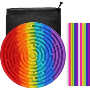 RadBizz Sensory Board for Kids and Adults, Engaging Sensory Activity, Durable Fidget Toys for Stress Relief, Educational Tool for Enhanced Focus and Calm, Travel-Friendly Design