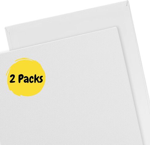Mr. Pen- Canvas Panels, 2 Pack, 8x10 Inch, Triple Primed for Oil & Acrylic Paints, Canvas Boards for Painting, Painting, Drawing & Art Supplies, Blank Canvas for Painting, 3mm Thickness in Saudi Arabia