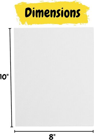 Mr. Pen- Canvas Panels, 2 Pack, 8x10 Inch, Triple Primed for Oil & Acrylic Paints, Canvas Boards for Painting, Painting, Drawing & Art Supplies, Blank Canvas for Painting, 3mm Thickness in Saudi Arabia