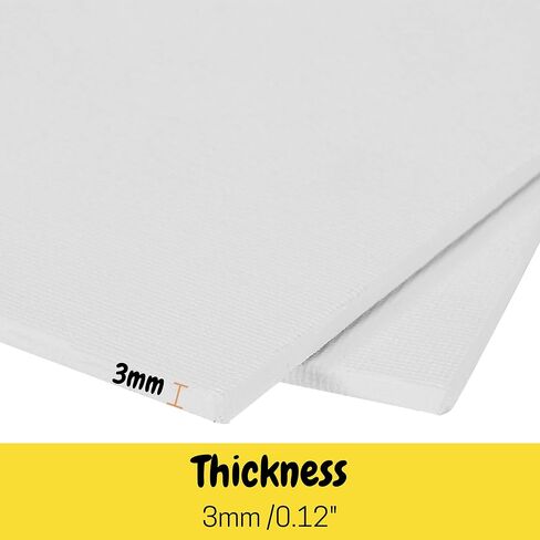 Mr. Pen- Canvas Panels, 2 Pack, 8x10 Inch, Triple Primed for Oil & Acrylic Paints, Canvas Boards for Painting, Painting, Drawing & Art Supplies, Blank Canvas for Painting, 3mm Thickness in Saudi Arabia